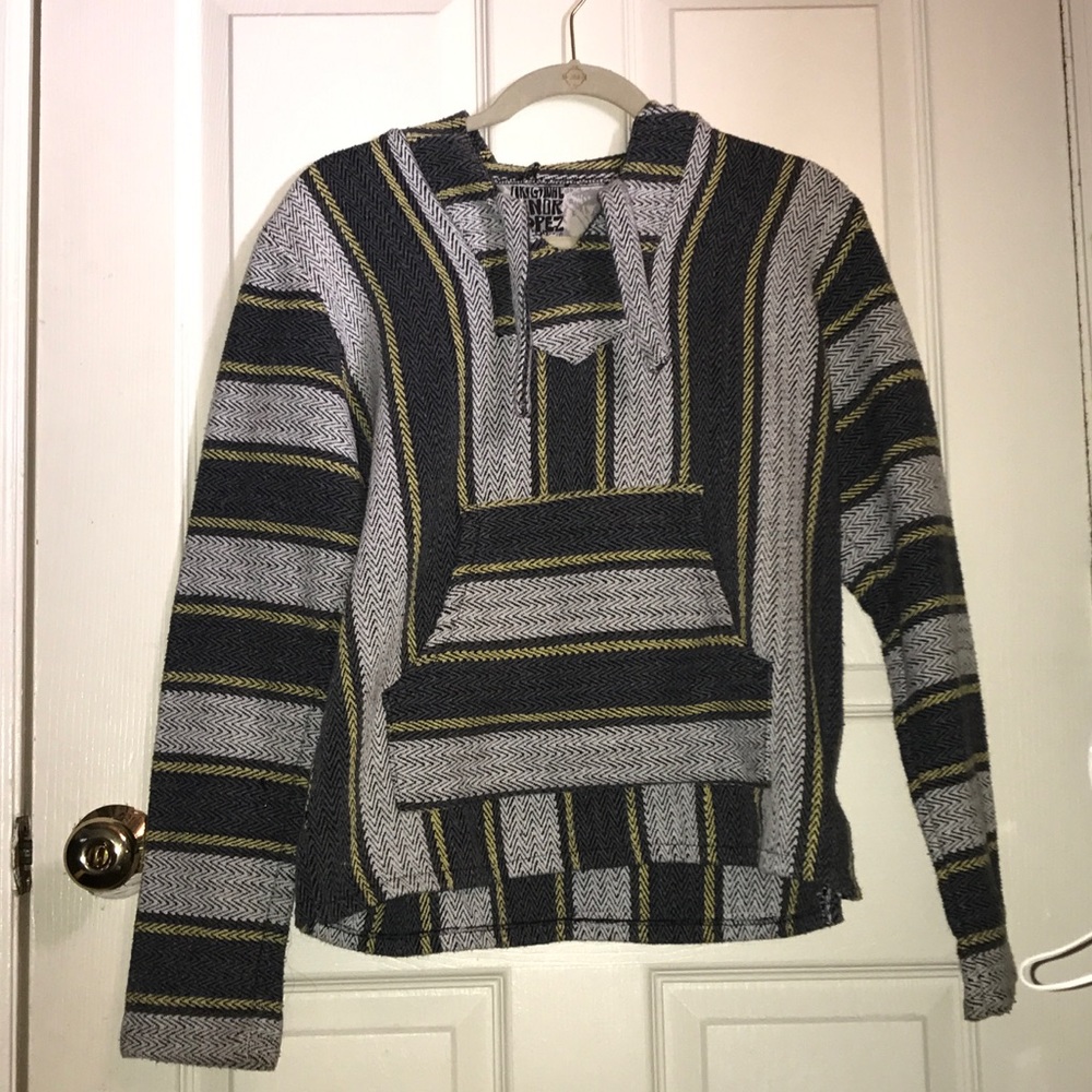 Women's Grey & White Baja Hoodie Jacket